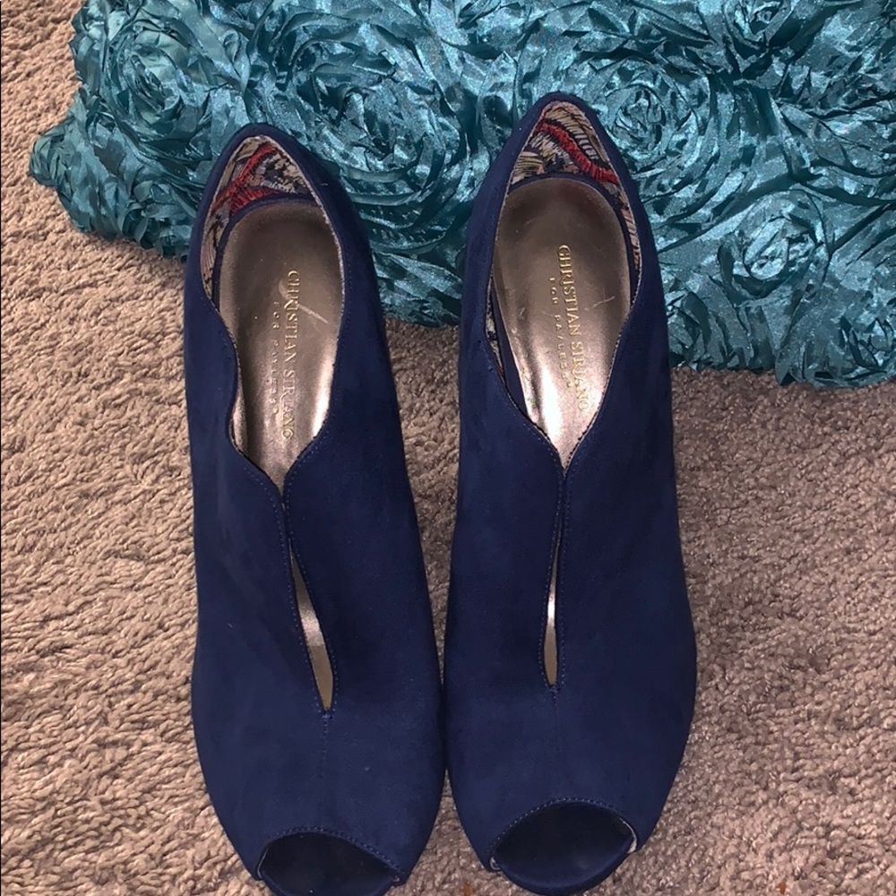 Royal blue booties